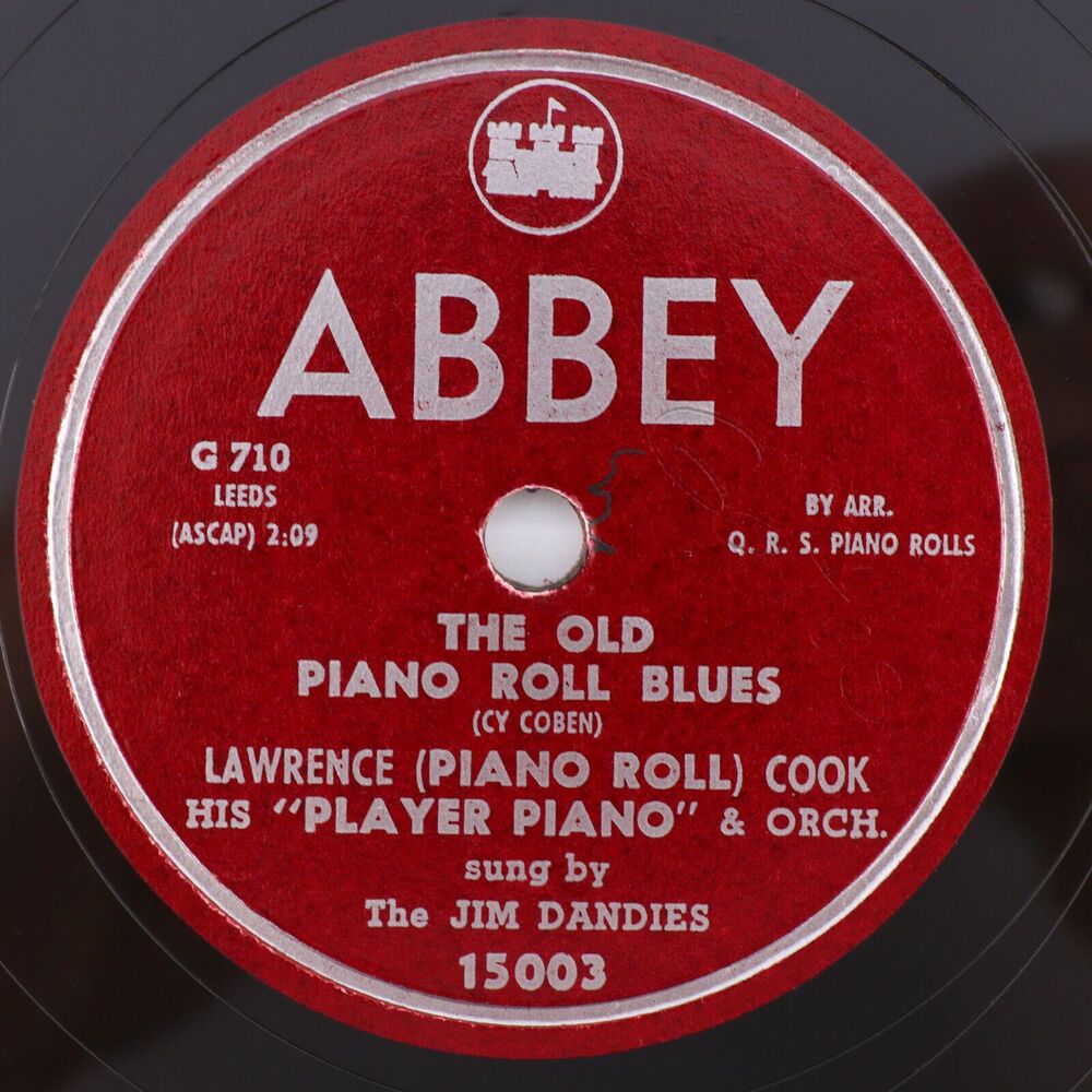 Lawrence Cook - Old Piano Roll Blues/Why Do They Always 1950 78 pm Record 15003